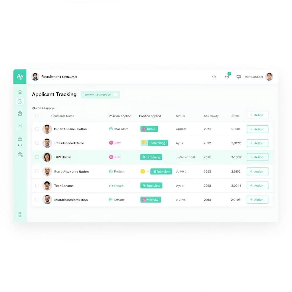 Hirebee applicant tracking dashboard