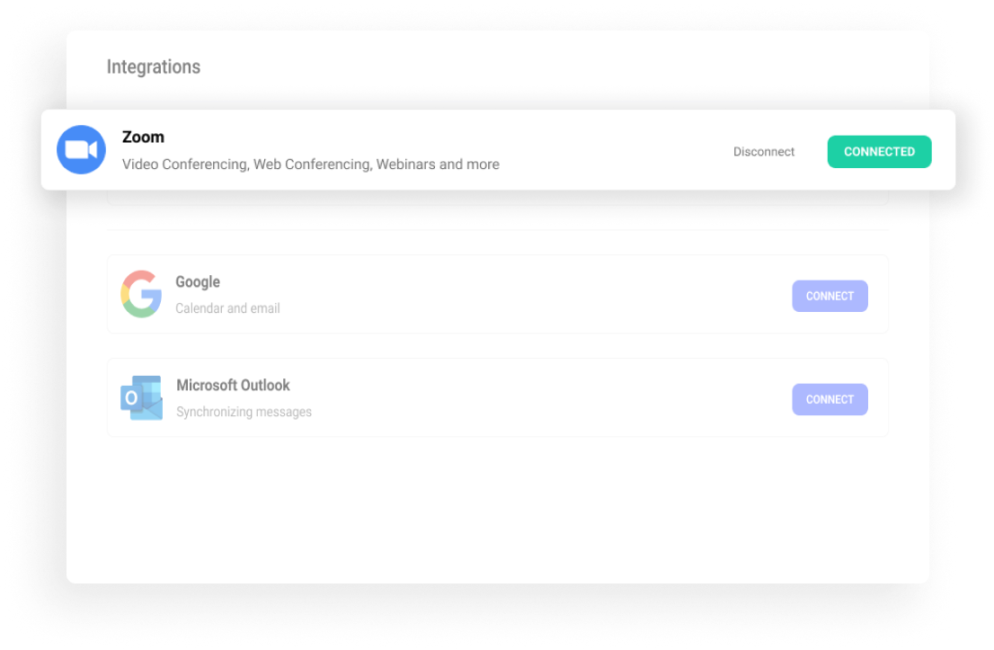 Hirebee integrations, including email, calendar, and global job boards, showcasing a streamlined, hassle-free hiring process.