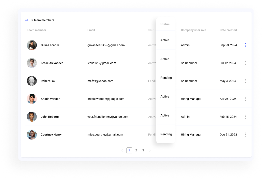 Customize user roles in Hirebee to assign tasks and responsibilities, making it easier to manage your hiring team and streamline collaboration.