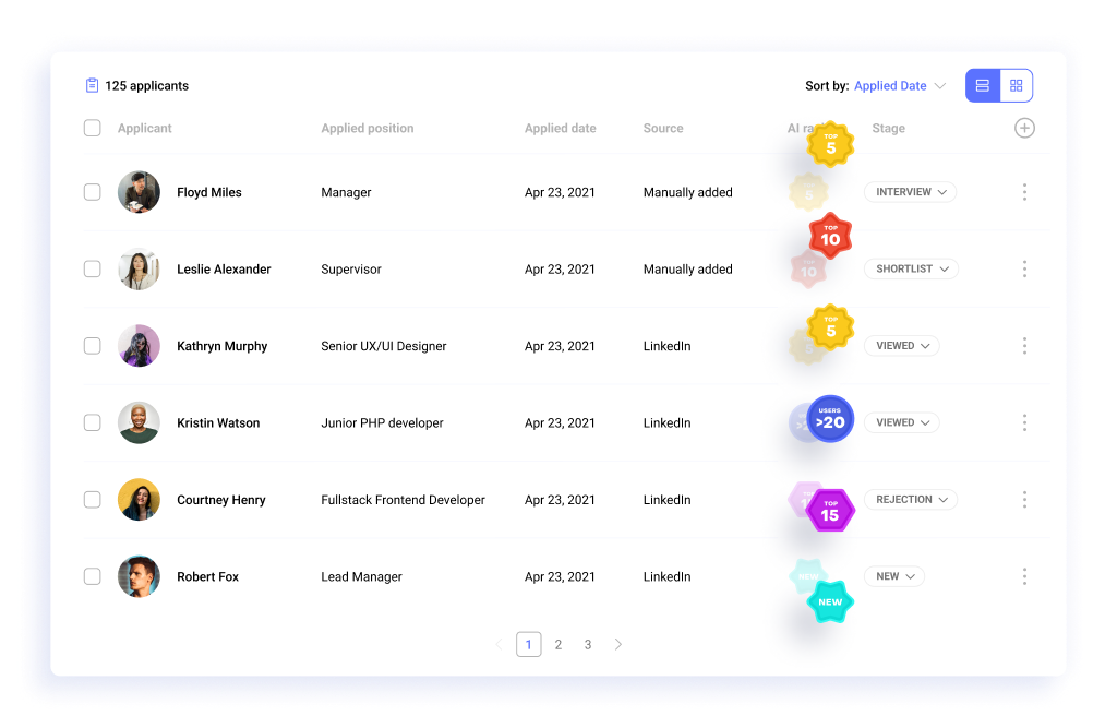 Automated candidate screening with Hirebee