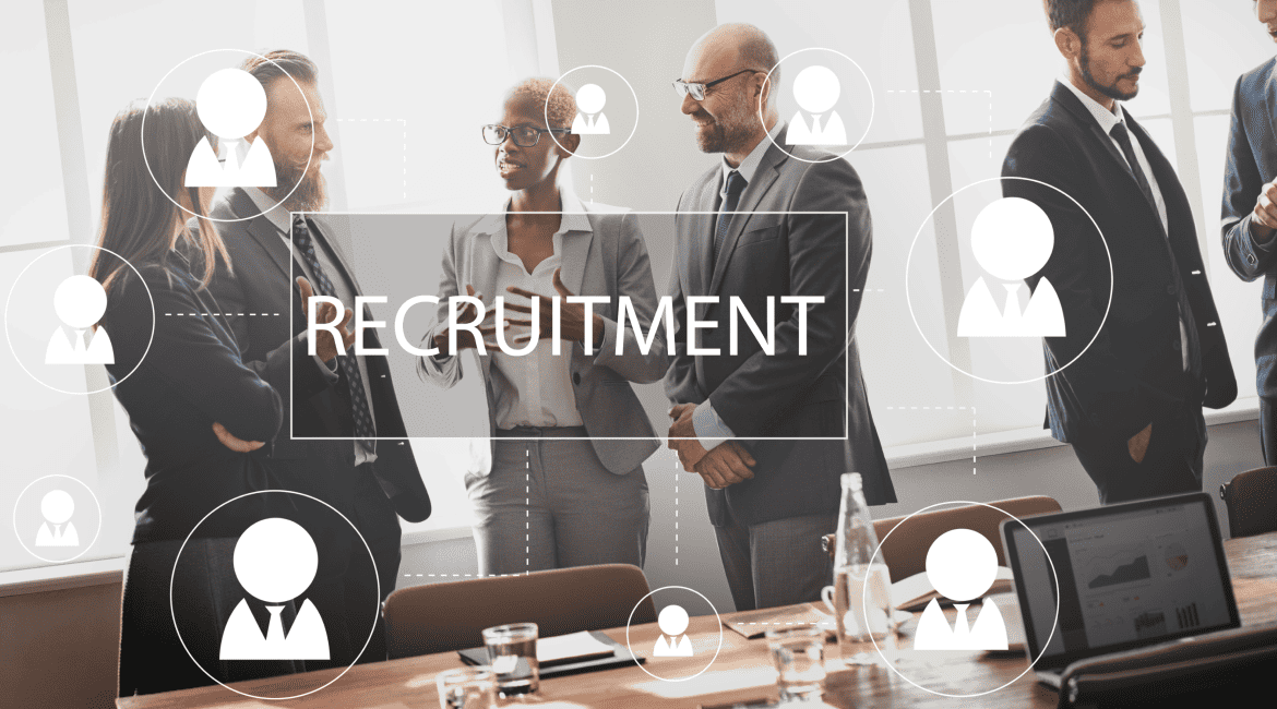 Recruitment hiring career job employment concept
