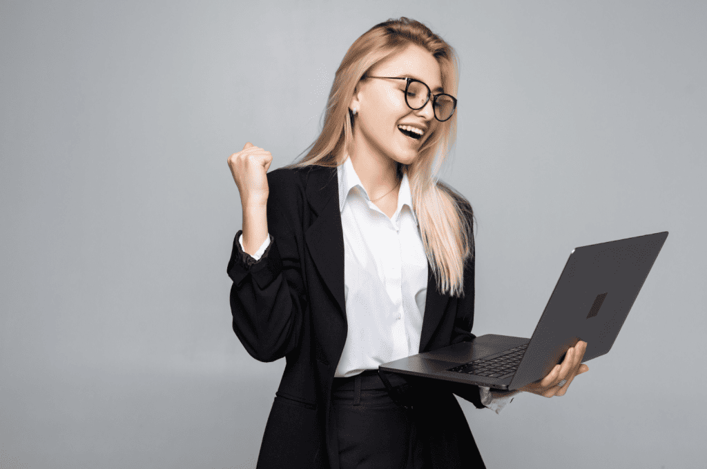 HR manager successfully engaging with candidates