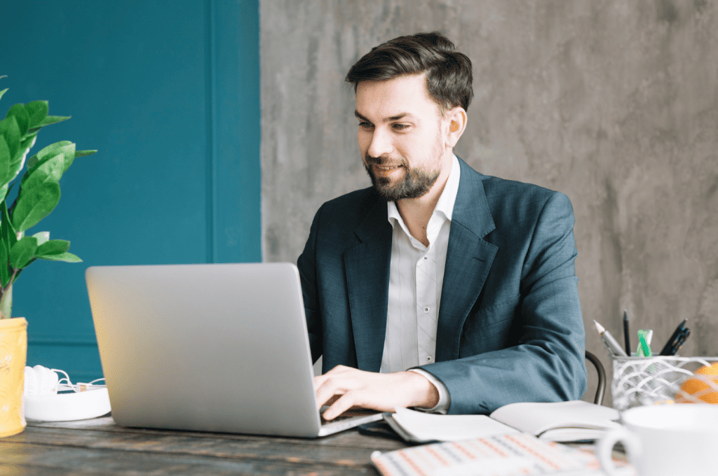 Recruiter checking personalized career website