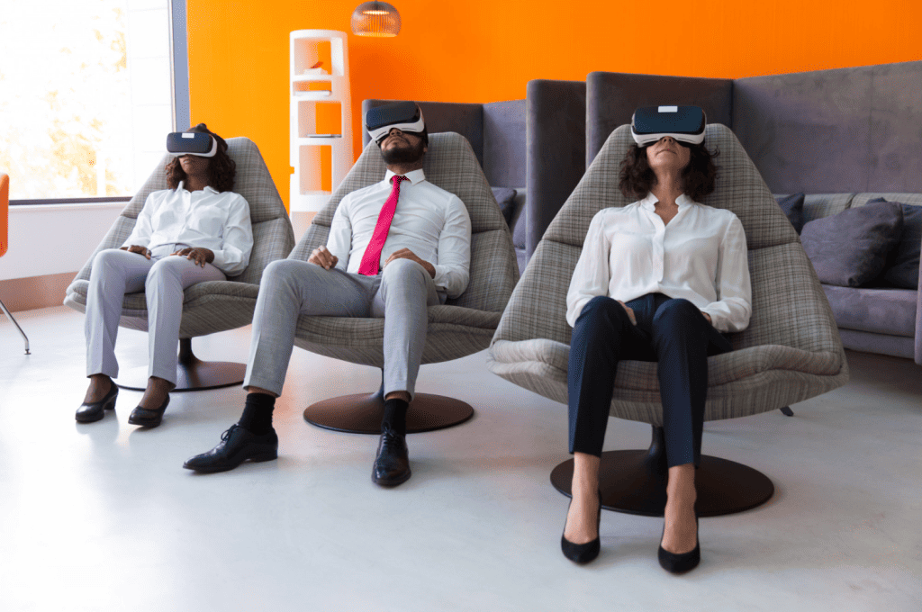 Recruiter showing off Future Trends and Implications of VR