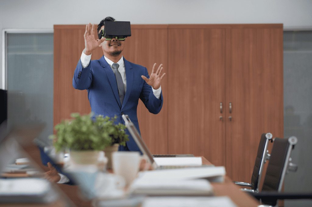 Recruiter using VR and AR for Job Interviews