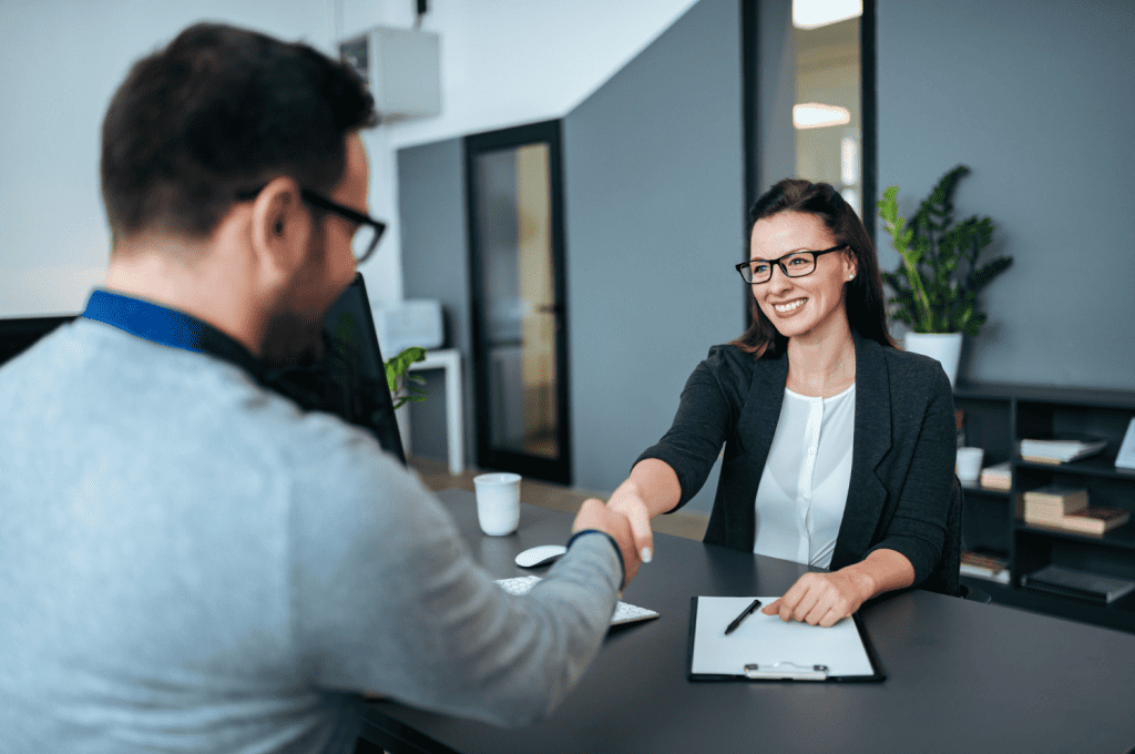 Recruiter seeing The benefits of hiring through referrals