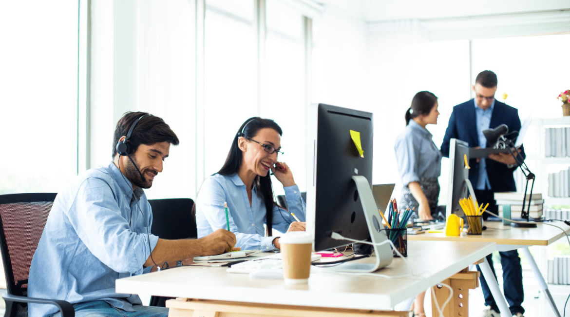 Employees enjoying a better managed workflow