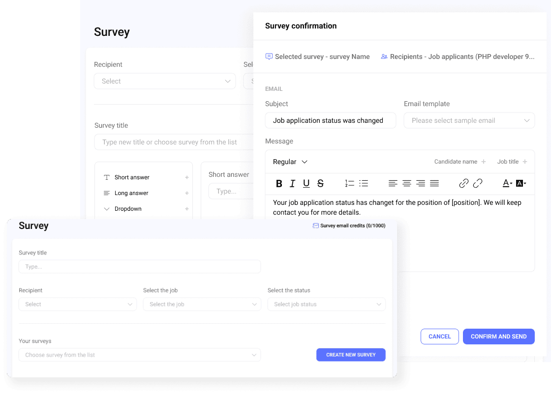 Hirebee simplifies survey creation