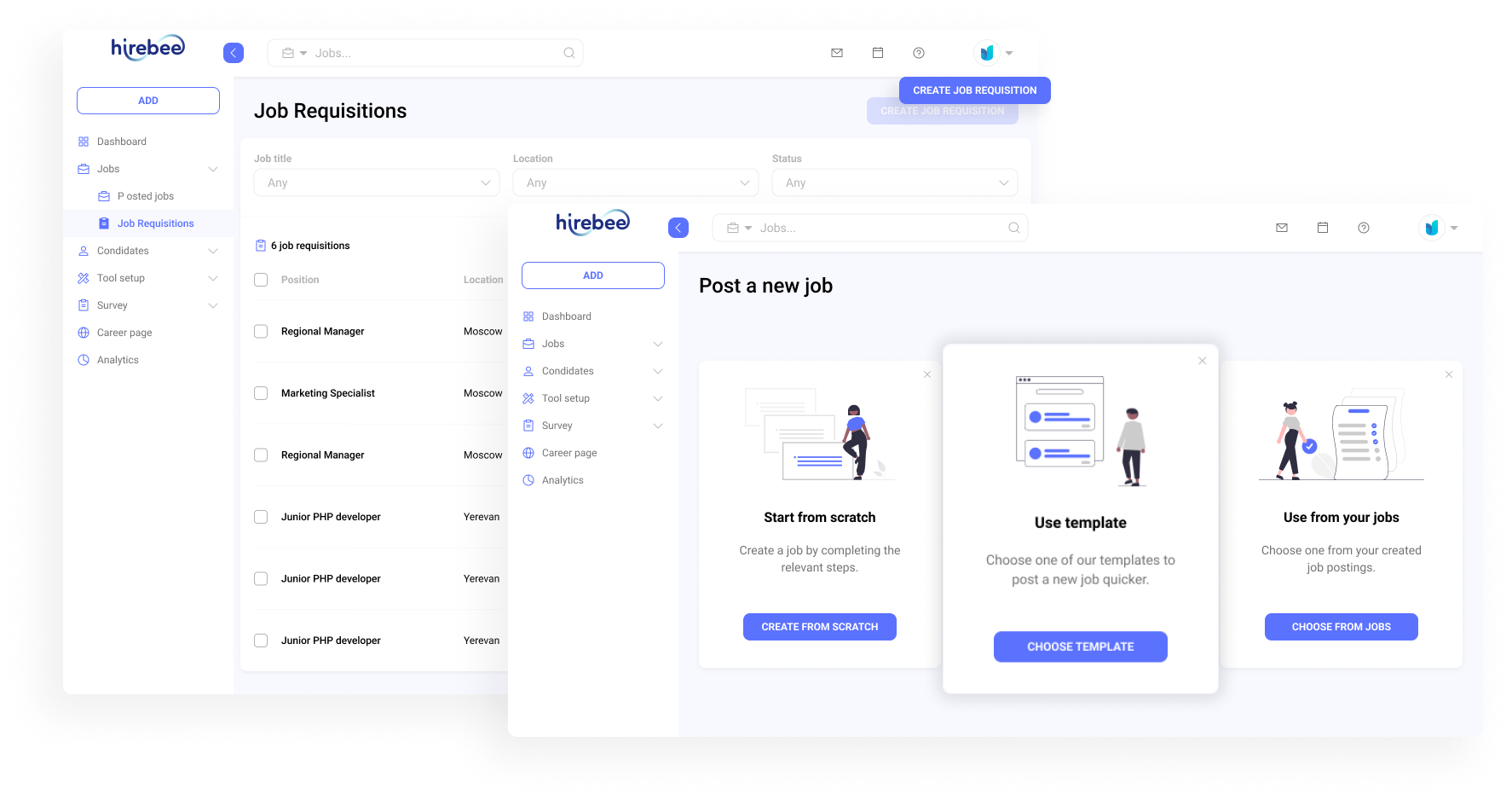 Hirebee streamlines job posting and provides analytics to optimize hiring and attract top talent.